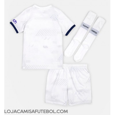 Camisa de Futebol Tottenham Hotspur Equipamento Principal Infantil 2023-24 Manga Curta (+ Calças curtas)